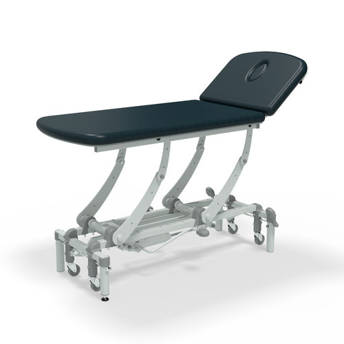 Physiotherapy treatment table - NV2557-CLS - SEERS Medical - hydraulic / height-adjustable / with adjustable backrest