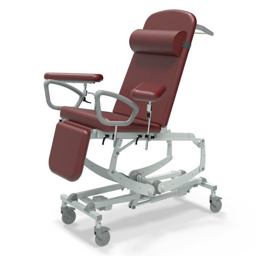 Electric blood donor chair - CLINNOVA Phlebotomy Pro - SEERS Medical - 3 sections / with footrest / on casters