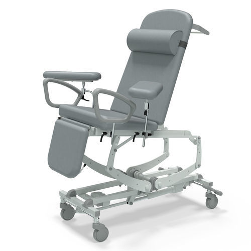 Electric blood donor chair - NV9696P-CLS-DSP-DG - SEERS Medical - 3 sections / with footrest / on casters