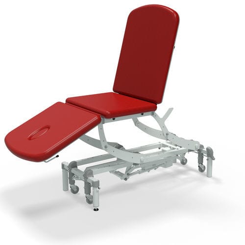 Physiotherapy examination table - CLINNOVA - SEERS Medical - electric / height-adjustable / with adjustable backrest
