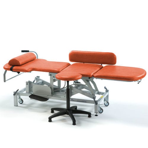 Echocardiography examination couch - SM3590 - SEERS Medical - electric / with adjustable backrest / height-adjustable