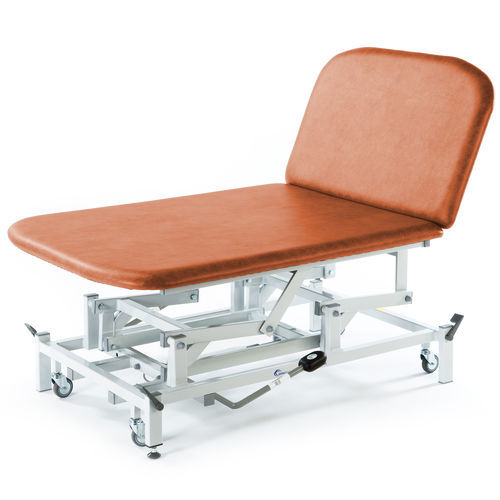 Hydraulic Bobath table -  ST4552 - SEERS Medical - on casters / with adjustable height backrest / 2-section