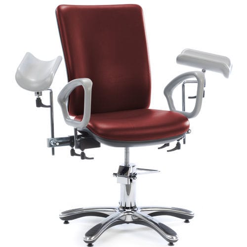 Hydraulic blood donor chair -  MC6154 - SEERS Medical - 2-section / height-adjustable