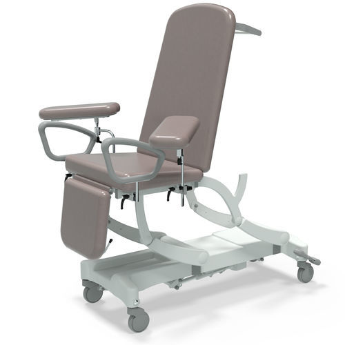 Electric blood donor chair - NV9676P-PRM-2WF-LO - SEERS Medical - 3 sections / with footrest / on casters