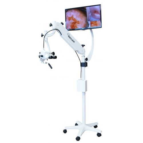 Video colposcope - 985 - Seiler Medical - binocular / trolley-mounted