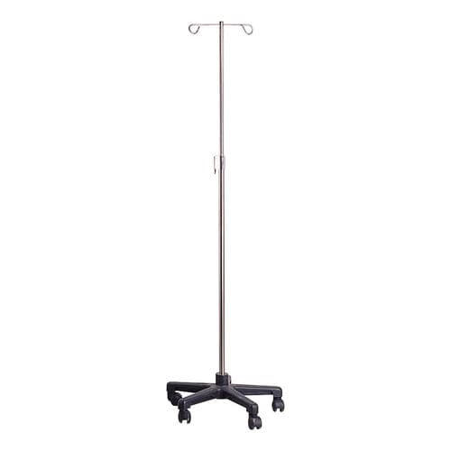 IV pole on casters - SE-017 - Sigma-Care Development  - 2-hook / stainless steel