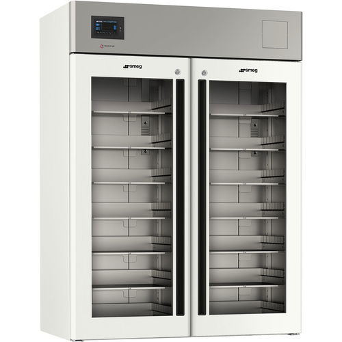Blood bank refrigerator - FE140G2EVO - SMEG Instruments - upright / 2 doors / with glass door
