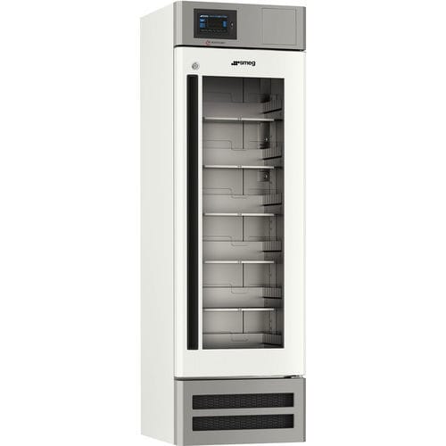 Blood bank refrigerator - FE30G1EVO - SMEG Instruments - upright / 1-door / with glass door