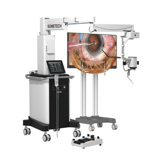 ENT operating microscope - VOMS-400 OPH - Sometech - ophthalmic / neurosurgery / on casters