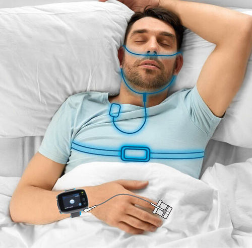 Polygraph with wireless connection - SOMNOtouch&trade; - SOMNOmedics  - with SpO2 monitoring / ambulatory