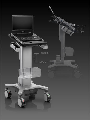 Portable, with trolley ultrasound system - E10 - SonoScape - for multipurpose ultrasound imaging / color doppler / B/W