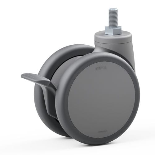 Polyurethane wheel - 4.R4T0.DHA0 - STEINCO Rollen und Räder - polyamide / swiveling / with brake