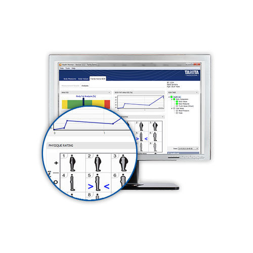Body composition analysis software - ZZ3500TANITACON - Tanita Europe - reporting / medical / body