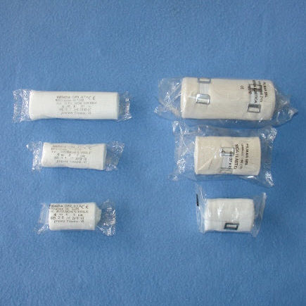 Cotton gauze bandage - Taumediplast  - polyamide / elastic