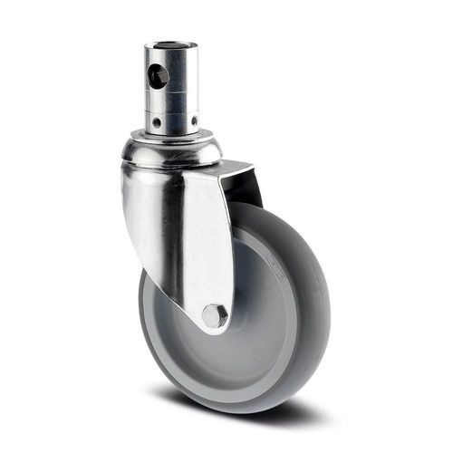Hospital bed wheel - Agila care - TENTE-ROLLEN  - with brake / rubber / high-temperature