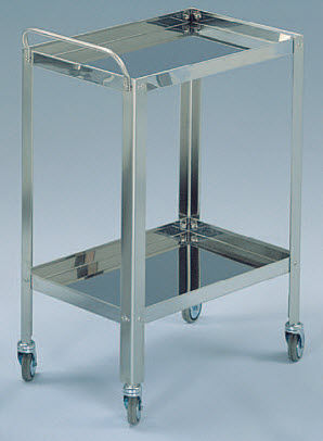 Medical trolley - M600866/08 - Titanox  - for instruments / transport / stainless steel