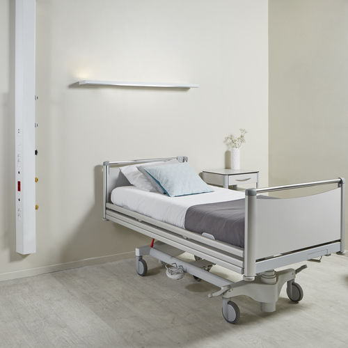 Vertical bed head unit - SIMPLE CARE - TLV Healthcare - for patient rooms / with light
