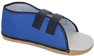 Rigid sole post-operative shoe - BLUE NYLON - United Ortho - adult