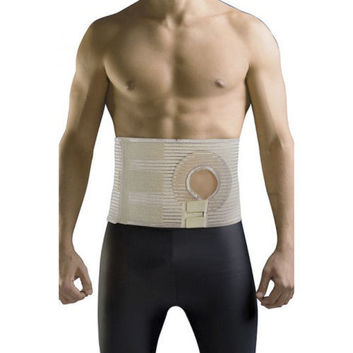Abdominal support belt - 11-STO - Uriel - Meditex - adult / semi-rigid / with colostomy pouch opening