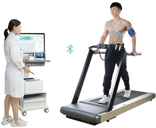 Cardiac stress test equipment - vhStressECG - Vales and Hills Biomedical Tech. - with treadmill