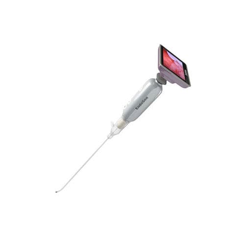 Video hysteroscope with integrated video monitor - Endosee® - Wallach Surgical Devices - single use