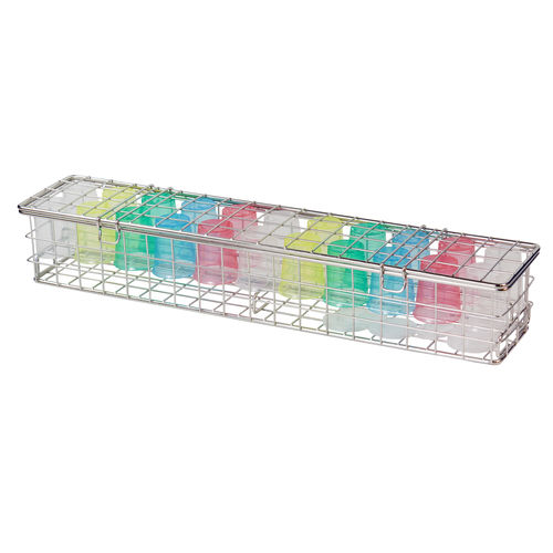 Instrument sterilization basket - 910.71.1 - Wiegand AG - stainless steel / perforated