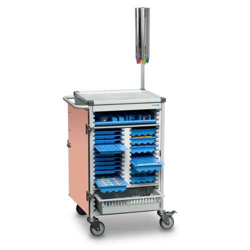 Medication trolley - B10.001 - Wiegand AG - medicine distribution / storage / with hinged door