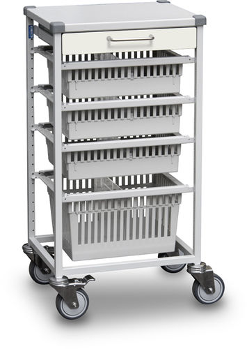 Instrument trolley - B10.049 - Wiegand AG - for medical records / transport / treatment