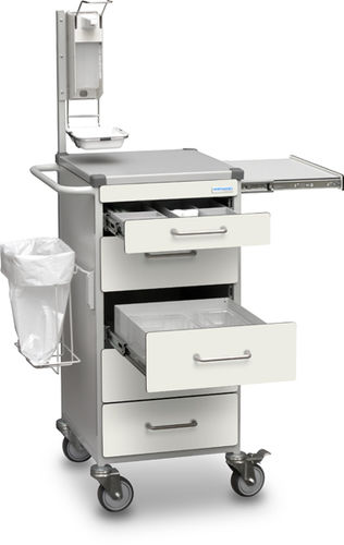Instrument trolley - B10.015 - Wiegand AG - for medical records / multi-function / blood donation