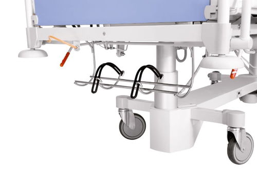 Oxygen cylinder holder - 20-0371 - wissner-bosserhoff  - bed-mounted / stainless steel