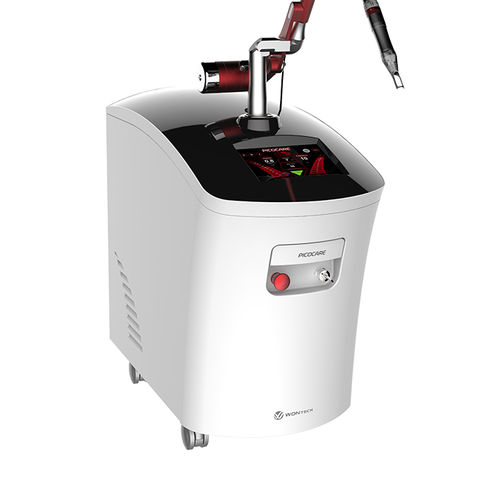 Pigmented lesion treatment laser - Picocare - WON Technology  - tattoo removal / Nd:YAG / trolley-mounted