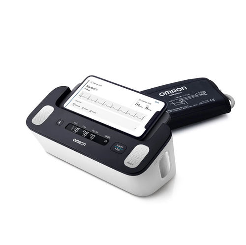 Automatic blood pressure monitor - HEM-7530T-E3 - Omron Healthcare Europe - desk / with rechargeable battery / with adult cuff