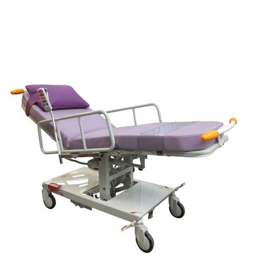 Electric treatment chair - Ambu Fusion 2 - Acime Frame - 3-section / on casters / height-adjustable