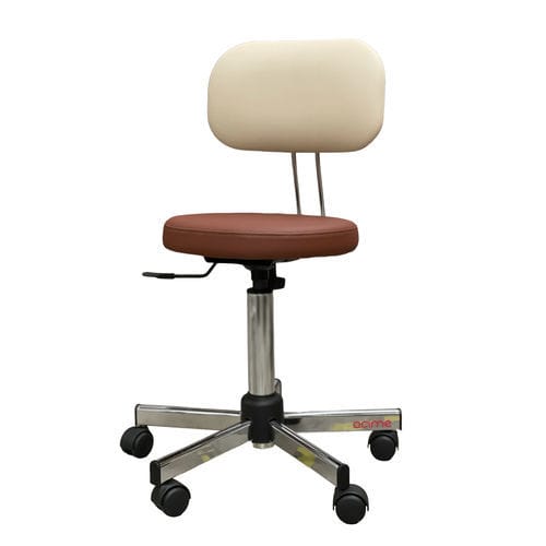 Healthcare facility stool - Acime Frame - height-adjustable / on casters / green