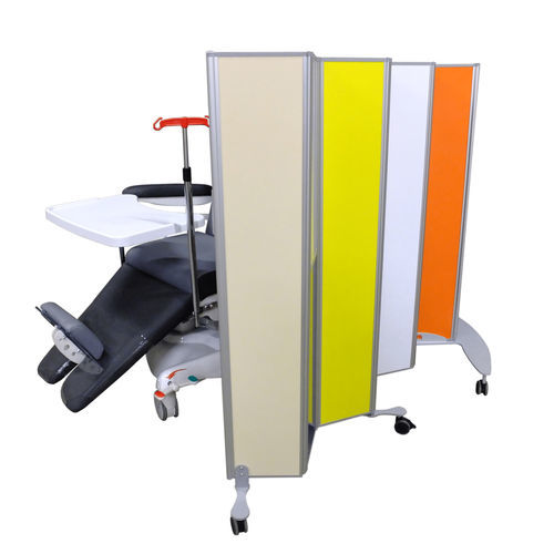 Hospital screen on casters - Nox - Acime Frame - 5-panel / 7-panel / hospital room