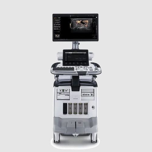On-platform ultrasound system - LOGIQ™ E10 - GE Healthcare - for abdominal and pelvic ultrasound imaging / for cardiovascular ultrasound imaging / for breast ultrasound imaging