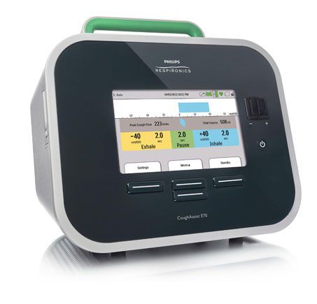 Mechanical insufflation-exsufflation bronchial drainage system - CoughAssist E70 - Philips Healthcare - for homecare / tabletop