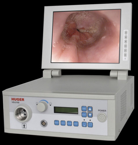 Endoscopy video processor - VIS-2100, VIS-2100B - Huger endoscopy instruments - veterinary endoscopy / with video monitor