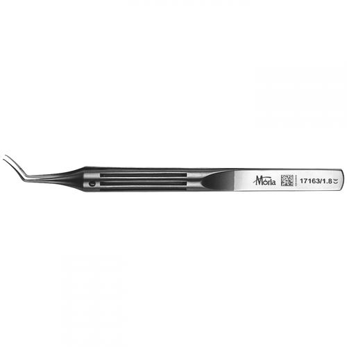 Ophthalmic surgery forceps 17163/1.8 Moria Surgical curved