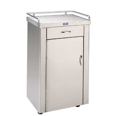 Hospital cabinet - P-5090 - Pedigo - with drawer / stainless steel / 1-door