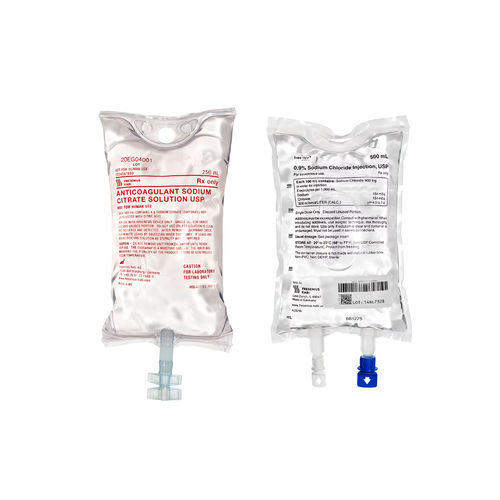 Saline solution infusion bag - 6B1285 - Fresenius Kabi - polyvinyl chloride