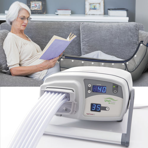 Leg pressure therapy unit - LymphAssist™  - Huntleigh Healthcare - arm pressure therapy unit / tabletop / 12 independent cells