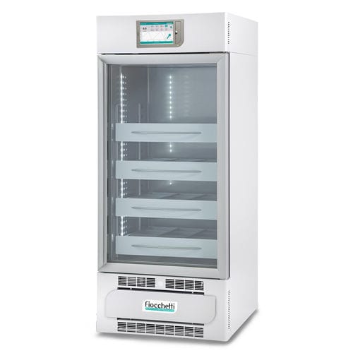 Blood bank refrigerator - EMOTECA 200 TOUCH - Fiocchetti Scientific - cabinet / 1-door / with glass door