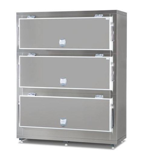Mortuary stretcher refrigerated mortuary cabinet - MCL0003 - Fiocchetti Scientific - for body trays / 3-body / side-loading