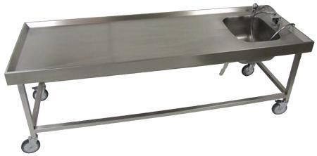 Laboratory autopsy table - Tavolo autopsia A - Fiocchetti Scientific - for forensics / for histopathology laboratories / mortuary washing