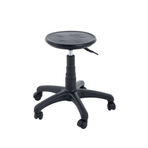 Healthcare facility stool - 90.1588 - Üzümcü Medical Devices - height-adjustable / hydraulic / with footrest