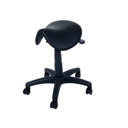 Healthcare facility stool - 90.1597 - Üzümcü Medical Devices - height-adjustable / hydraulic / on casters