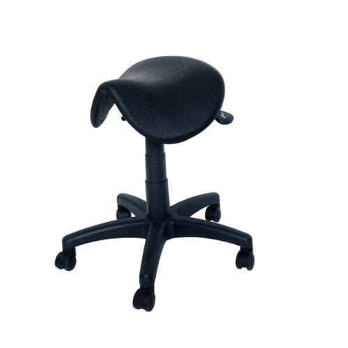 Healthcare facility stool - 90.1596 - Üzümcü Medical Devices - hydraulic / on casters / saddle seat
