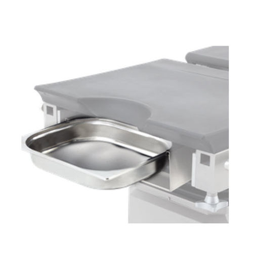 Surgery table-mounted surgical basin stand - OM-380 - Üzümcü Medical Devices - stainless steel