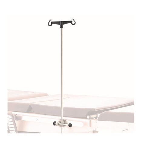 Rail-mounted IV pole - OM-110 - Üzümcü Medical Devices - 2-hook / for operating tables / height-adjustable